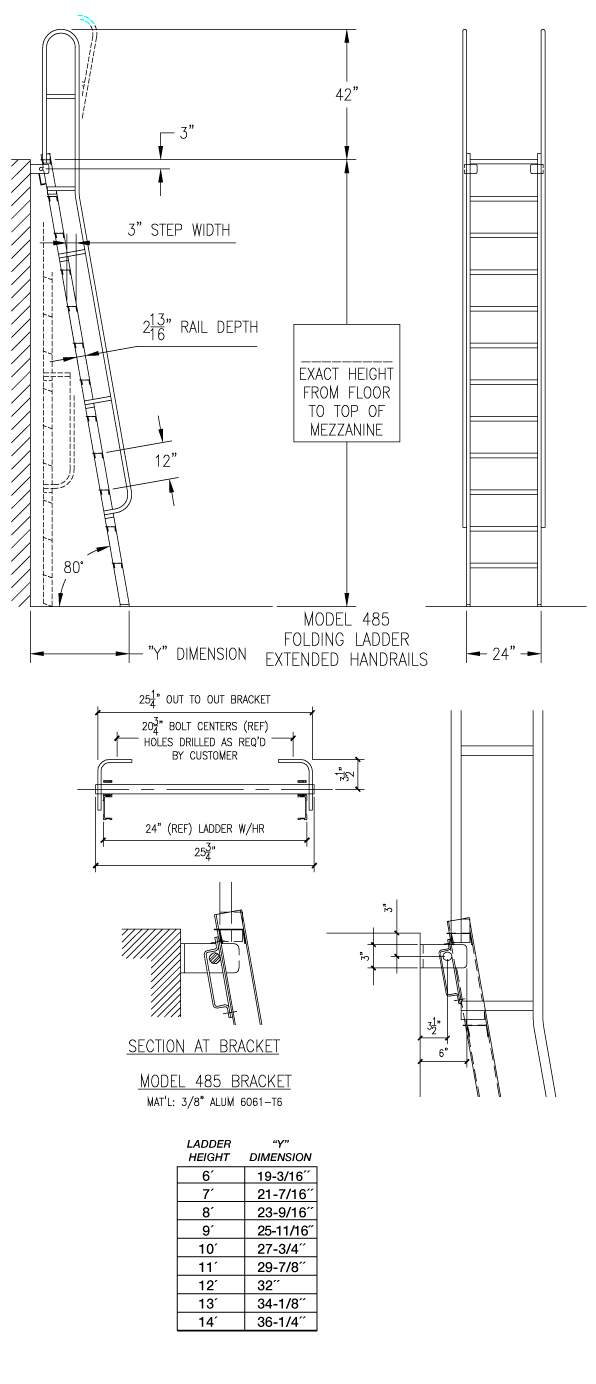 mezzanine ladder schematics